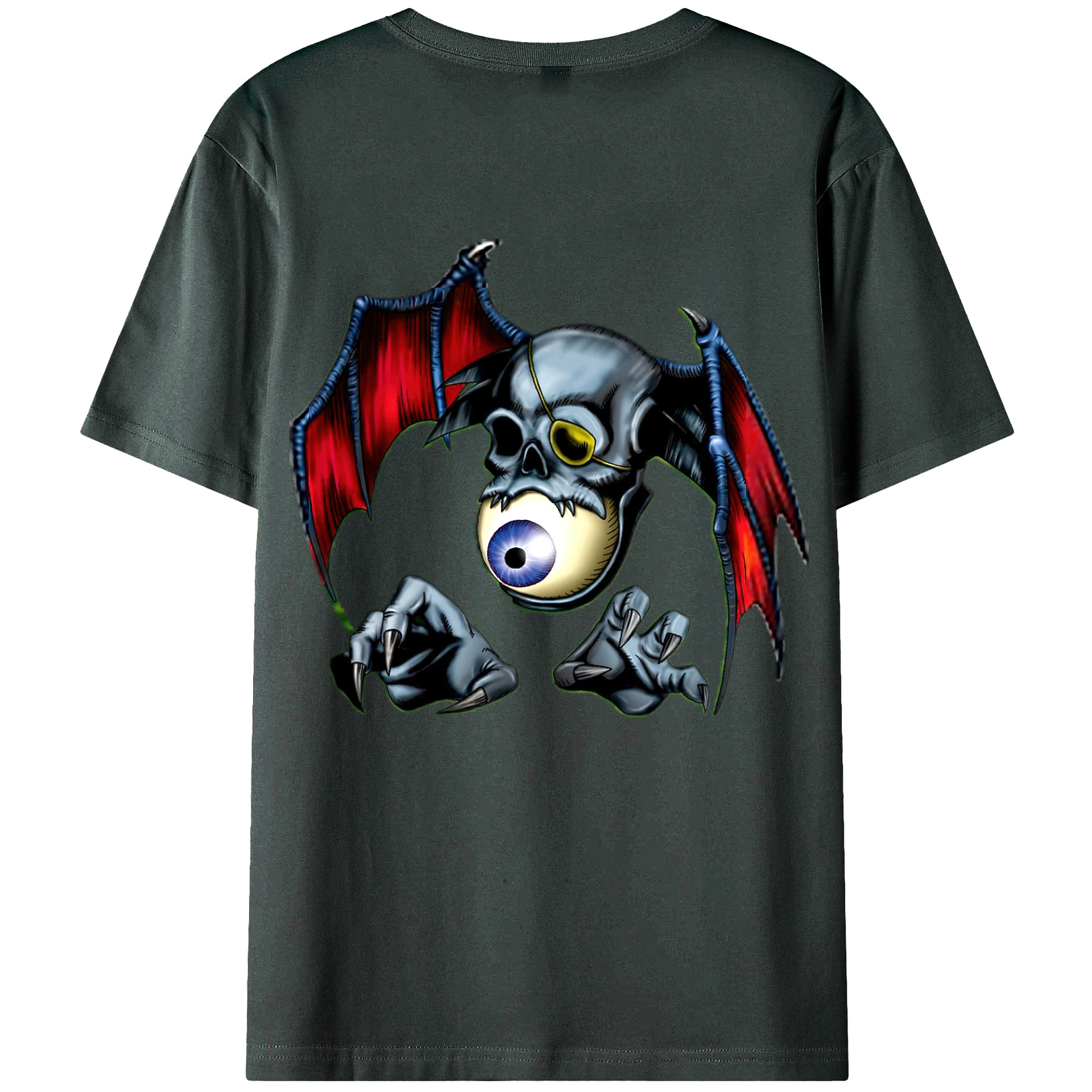 （画像用） 遊☆戯☆王 Yu-Gi-Oh! 綿100％ メンズ半袖Tシャツ（バックプリント） 通気性